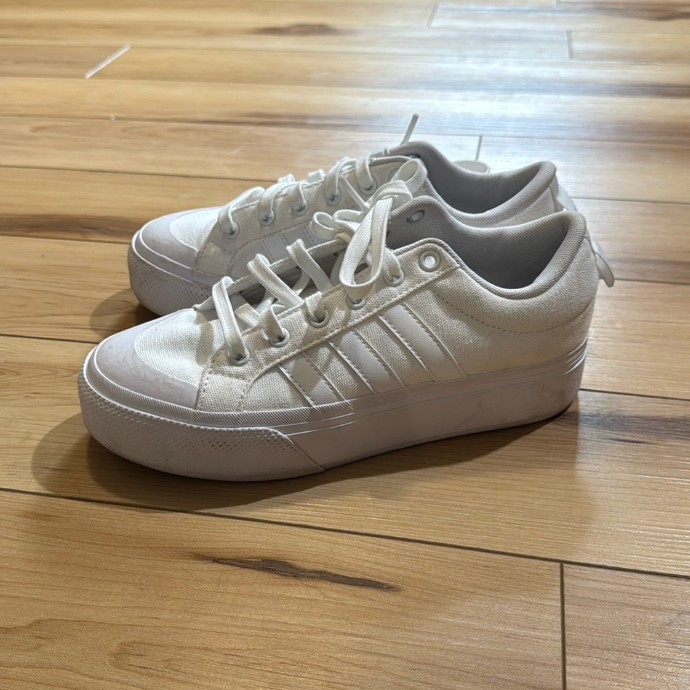 White Adidas Canvas shoes